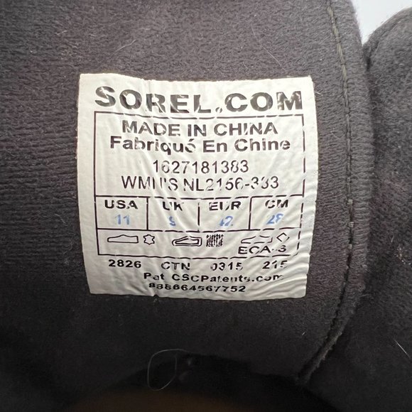 Sorel Women’s Brown/Green Waterproof Pull-On Slimboot Sz 11 - Picture 16 of 16